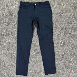 7 Diamonds The Infinity Pant Slim Fit Mens 32x34 True‎ Navy Stretch Athleisure